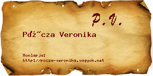 Pócza Veronika névjegykártya